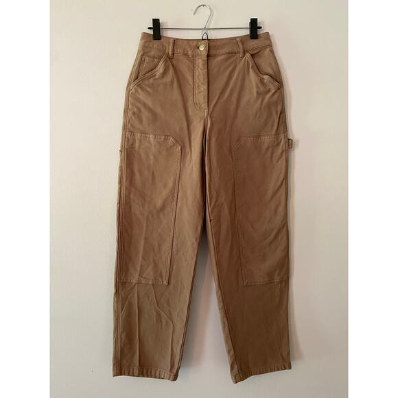 Aritzia Wilfred Brown Brennan Cargo Pants High Waisted Utility Women's size 8 - Picture 1 of 12